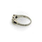 Bague 51 Bague Toi et Moi Art déco édouardienne en or blanc 18k, diamants et saphirs 58 Facettes