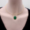 Pendentif Signature - Pendentif oval en or 14k et malachite 58 Facettes