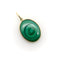 Pendentif Signature - Pendentif oval en or 14k et malachite 58 Facettes