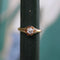 Bague Bague victorienne en or 14K avec diamant taille ancienne 58 Facettes