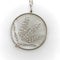 Collier Édouardien - Collier pendentif médaillon blé ajouré en platine et or 18k diamants 58 Facettes