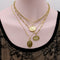 Pendentif Médaille intaille Cupidon - Pendentif en or 14 carats 58 Facettes