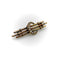 Broche Époque victorienne - Broche croissant de lune en or 15K et perles 58 Facettes