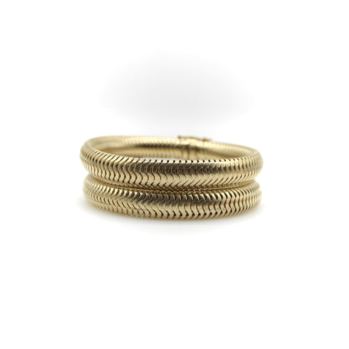Bracelet Bracelet chaîne serpent épaisse vintage en or jaune 14K 58 Facettes A2001J