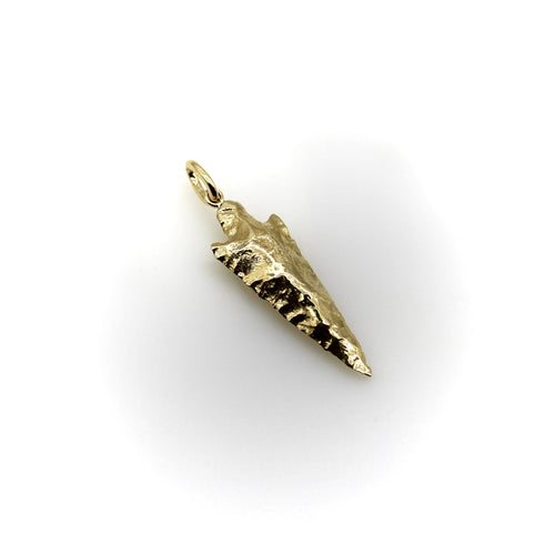 Pendentif Signature Collection - Pendentif flèche allongée en or jaune 14k 58 Facettes