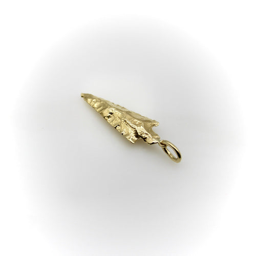 Pendentif Signature Collection - Pendentif flèche allongée en or jaune 14k 58 Facettes