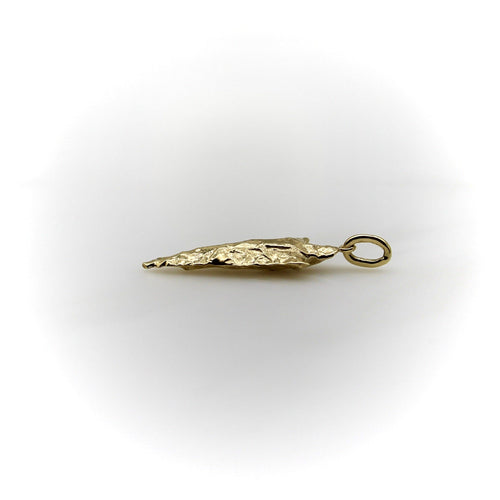 Pendentif Signature Collection - Pendentif flèche allongée en or jaune 14k 58 Facettes