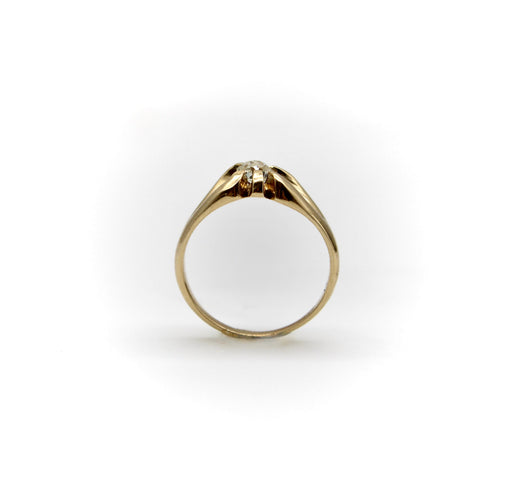 Bague 54 Bague victorienne en or 14 carats avec diamant taille old mine 58 Facettes