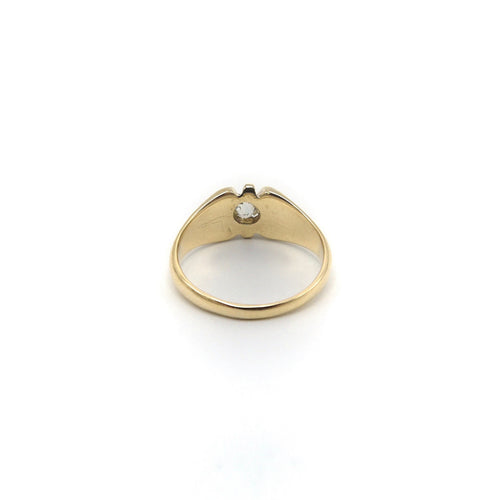 Bague 54 Bague victorienne en or 14 carats avec diamant taille old mine 58 Facettes