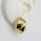 Boucles d'oreilles Bassani - Boucles d’oreilles sculpturales vintage en or jaune 18k 58 Facettes A1001L