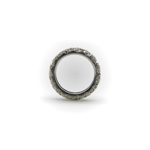 Bague 53 Tiffany & Co. - Bague alliance éternité en platine PT950 sertie de diamants 58 Facettes A1002J