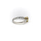Bague 52 Bague en or 18K avec diamant jaune ovale et diamants 58 Facettes