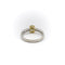 Bague 52 Bague en or 18K avec diamant jaune ovale et diamants 58 Facettes