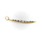 Pendentif Époque victorienne - Pendentif croissant de lune en or jaune 14 carats, saphirs et perles 58 Facettes
