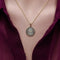 Pendentif Médaille Madonna - Pendentif en or jaune 18 carats et platine 58 Facettes