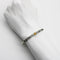 Bracelet Bracelet jonc édouardien en platine, saphir jaune et diamants 58 Facettes