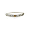 Bracelet Bracelet jonc édouardien en platine, saphir jaune et diamants 58 Facettes