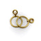 Boucles d'oreilles Vintage - Boucles d’oreilles double créoles en or jaune 14K 58 Facettes