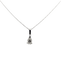 Collier Collier - Pendentif diamant poire 0,66 ct en or blanc 18k et 14k 58 Facettes