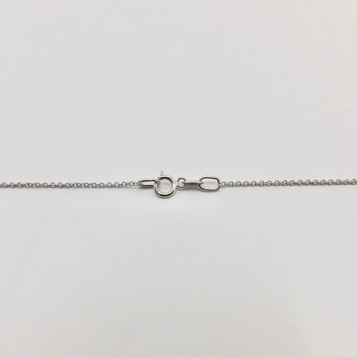 Collier Collier - Pendentif diamant poire 0,66 ct en or blanc 18k et 14k 58 Facettes
