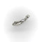 Bague 55 Bague jonc incurvée en or blanc 14K et diamants 58 Facettes