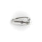 Bague 55 Bague jonc incurvée en or blanc 14K et diamants 58 Facettes