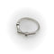 Bague 55 Bague jonc incurvée en or blanc 14K et diamants 58 Facettes