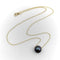 Collier Collier en or 14K avec perle noire des mers du Sud 58 Facettes