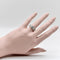 Bague Art déco - Bague bandeau trois rangs pavés en or blanc 18k et diamants 58 Facettes A2001R
