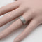 Bague Art déco - Bague bandeau trois rangs pavés en or blanc 18k et diamants 58 Facettes A2001R