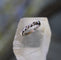 Bague 53 Bague vintage en or blanc 14k à diamants 58 Facettes