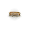 Bague 53 Bague vintage en or blanc 14k à diamants 58 Facettes