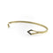 Bracelet Kimberly Doyle - Bracelet jonc en or 14 carats à pointes serties de diamants 58 Facettes A2001T