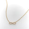 Collier Collier infini en or jaune 18 carats et diamants 58 Facettes