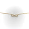 Collier Collier infini en or jaune 18 carats et diamants 58 Facettes