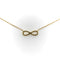 Collier Collier infini en or jaune 18 carats et diamants 58 Facettes