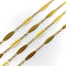 Collier Chaîne victorienne française - Collier en or 18k à maillons alternés 18” 58 Facettes