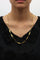 Collier Chaîne victorienne française - Maillons alternés en or 18 carats 58 Facettes