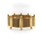 Bracelet Bracelet tissé moderniste en or jaune 18 carats 58 Facettes
