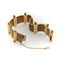 Bracelet Bracelet tissé moderniste en or jaune 18 carats 58 Facettes
