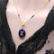 Pendentif Fabergé - Pendentif médaillon en or 18k, diamants et émail guilloché 58 Facettes