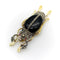Broche Époque édouardienne - Broche scarabée en or 18k, argent et diamants 58 Facettes