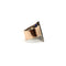Bague 49 Bague Art déco en platine et or rose 14k, diamants et saphirs 58 Facettes