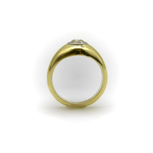Bague 55 Signature Collection - Bague en or 18k et diamant taille ancienne 58 Facettes