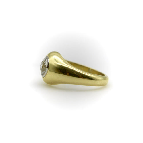 Bague 55 Signature Collection - Bague en or 18k et diamant taille ancienne 58 Facettes