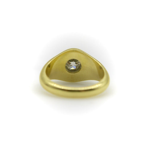 Bague 55 Signature Collection - Bague en or 18k et diamant taille ancienne 58 Facettes