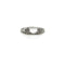 Bague 54 Bague de mariage contourée en or blanc 14K avec diamants 58 Facettes