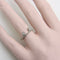 Bague 54 Bague de mariage contourée en or blanc 14K avec diamants 58 Facettes
