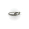 Bague 54 Bague de mariage contourée en or blanc 14K avec diamants 58 Facettes