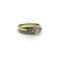 Bague 54 Bague de mariage contourée en or blanc 14K avec diamants 58 Facettes
